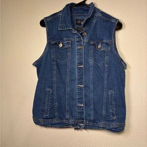 Live a Little Blue Denim Vest